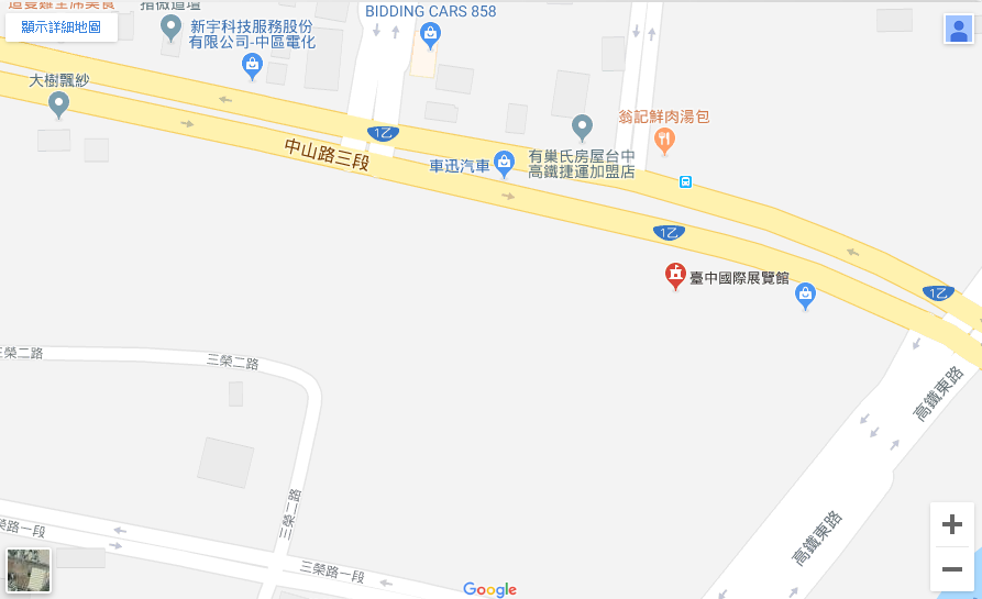 Google map 2019ATMS 大台中國際會展中心位置