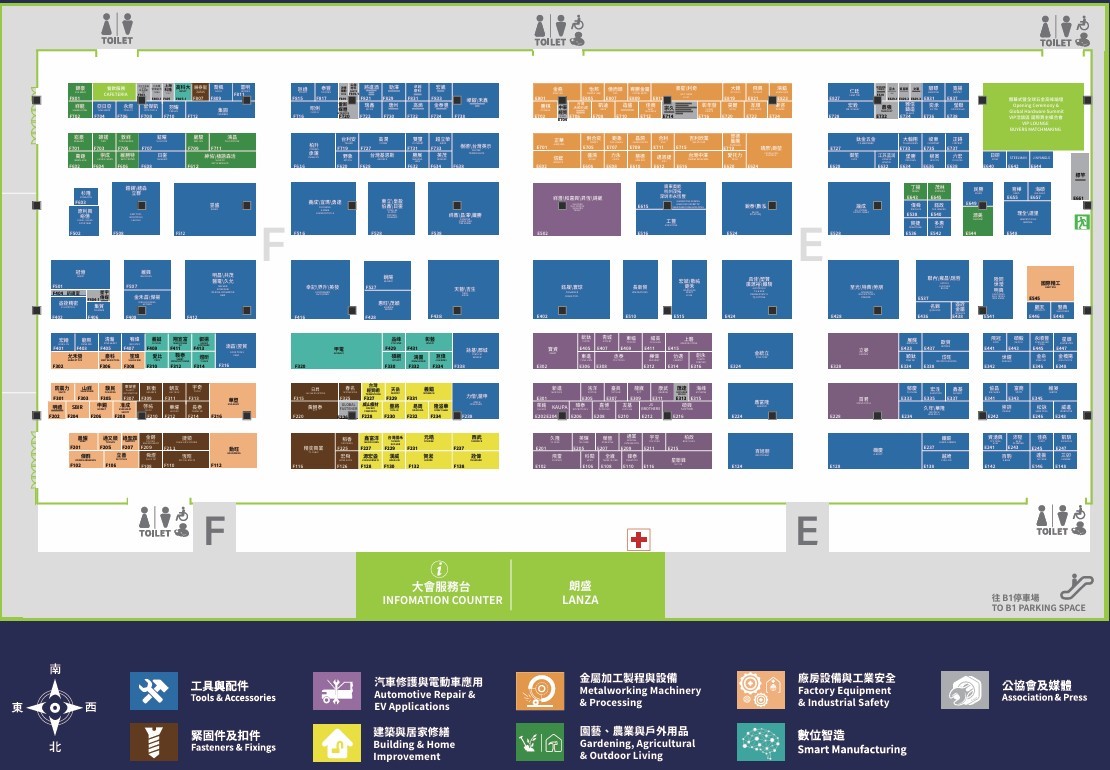 2025 五金工業展-攤位圖 F402