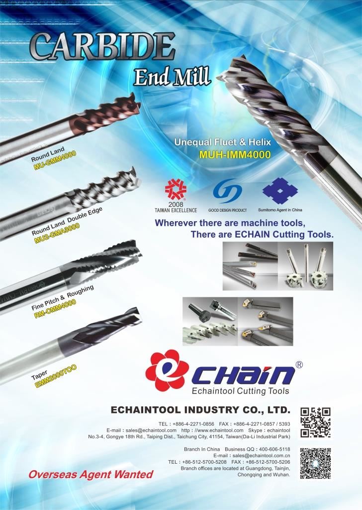 Carbide end mill EDM 2018, Effective milling tools, 