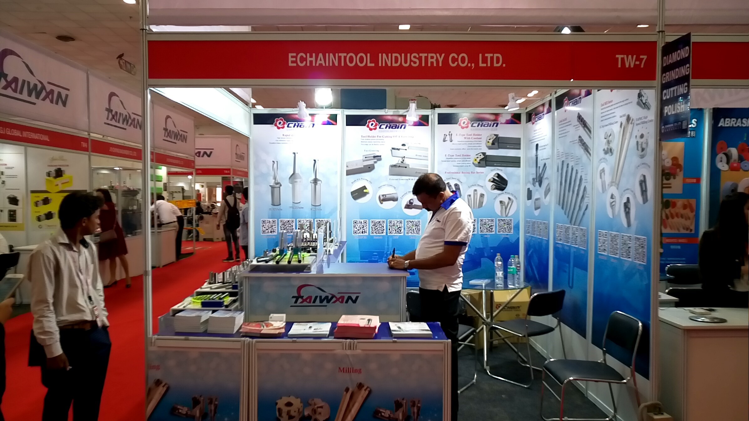 Echaintool Cutting tools in Taiwan at ACMEE 2018 in New Delhi