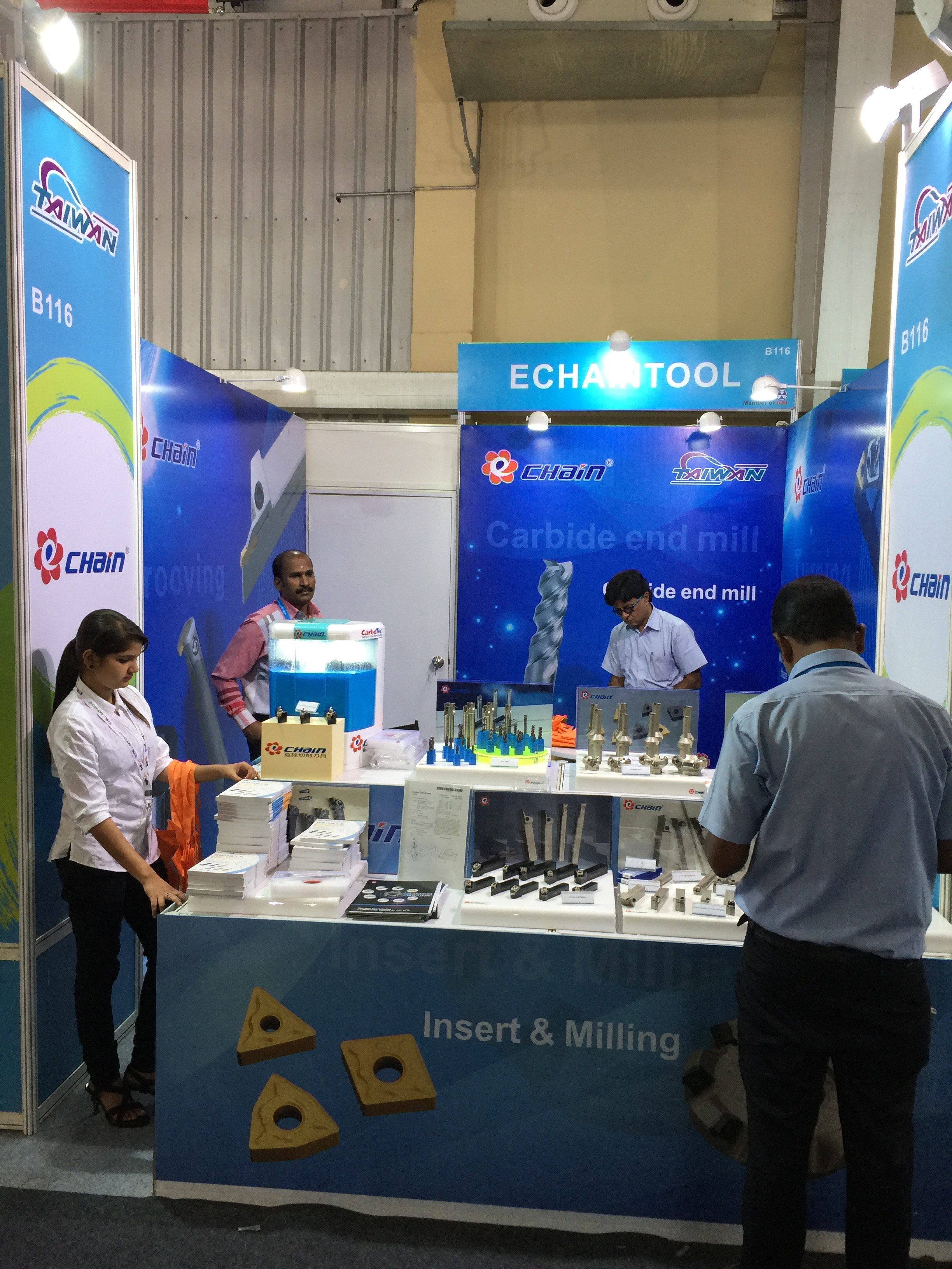 IMTEX 2017 in Bangalore India with Echaintool Cutting tools Manufacturer in Taiwan